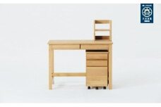 ＜大人も使えるスタンダードデスク＞ドルチェ100デスク・ワゴン・上棚3点セット／机／大川家具