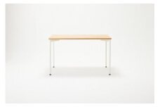 パソコンデスク シンプル デスク WAAKdesk TypeA 120 天板オーク | 脚ホワイト