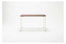 パソコンデスク シンプル デスク WAAKdesk TypeA 120 天板ウォールナット | 脚ホワイト