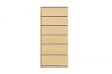 大川家具 チェスト 幅60cm ハイタイプ 引出し 6段 シンプル ナチュラル