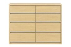 大川家具 チェスト 幅120cm ロータイプ 引出し 4段 シンプル ナチュラル