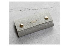 maf pinto (マフ ピント) キーケース ライトグレー ADRIA LINE レザー 本革 日本製