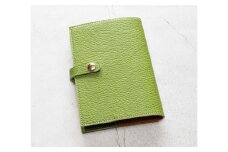 maf pinto (マフ ピント) 手帳カバー＆ブックカバー グリーンティー ADRIA LINE レザー 本革 日本製