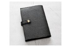 maf pinto (マフ ピント) 手帳カバー＆ブックカバー ブラック ADRIA LINE レザー 本革 日本製