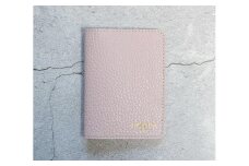 maf pinto (マフ ピント) レザーカードケース クリアポケット ライトピンク ADRIA LINE 本革 日本製