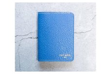 maf pinto (マフ ピント) レザーカードケース クリアポケット フレッシュブルー ADRIA LINE 本革 日本製