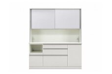 シュシュ キッチンボード 幅170cm オープンボード カップボード 引き戸 食器棚 完成品 ダイニングボード 大川家具