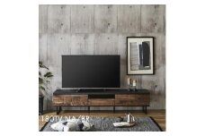 テレビボード幅180国産大川家具リビング収納　カラー：BR
