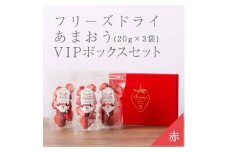 形も味も生のまま！武下さんちの完熟あまおうフリーズドライ 20g×3袋セット 赤いVIPボックスに入れて！【あまおう 食品 あまおう フルーツ あまおう 果物 苺くだもの いちご 食品 イチゴ 人気 あまおう おすすめ 送料無料 福岡県 大川市 AA067】