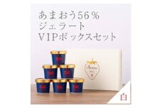 武下さんちの完熟あまおう56％ジェラート ６カップセット 白いVIPボックスに入れて！【あまおう 食品 あまおう フルーツ あまおう 果物 苺くだもの いちご 食品 イチゴ 人気 あまおう ジェラート おすすめ 送料無料 福岡県 大川市 AA071】