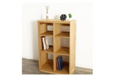 大川家具 ファイン 60cm ブックシェルフ 高さ95cm 天然木 ブラックアッシュ(タモ)