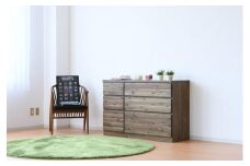 大川家具 タンス チェスト アカシア 国産 日本製 幅120cm 北欧 衣類収納 リビング収納