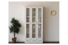 家具 本棚 書棚 幅90cm 収納 棚 収納家具 モダンデザイン【ホワイト】