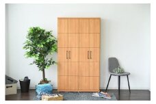 家具 靴 収納 玄関収納 幅105cm シューズボックス ラック【ナチュラル】
