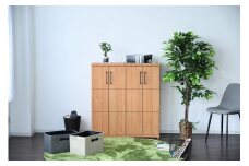 家具 靴 収納 玄関収納 幅105cm シューズボックス ラック 高さ 低め ロータイプ【ナチュラル】