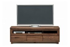 【幅153.2 奥行46 高さ49.3】アンリ153センチ幅テレビボード（ウォールナット）