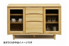 【幅118.5 奥行42 高さ75.3】OKティアラ国産ヒノキ120サイドボード