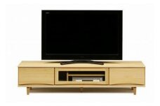 【幅179.4 奥行42 高さ42】OKティアラ国産ヒノキ180テレビボード