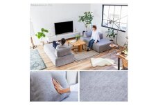 ソファ 完成品 幅170 カーティス ソファ ＜ライトグレー＞【モーブル／大川家具】