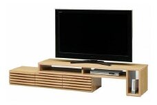 【幅153 奥行45 高さ37.3】タイム153テレビボード（レッドオーク）