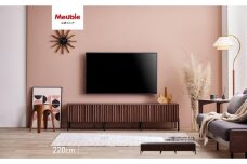 テレビボード 220cm ローボード ルーク2 ＜ウォールナット＞【モーブル／大川家具】