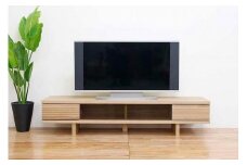 テレビ台 テレビボード 幅180 ホワイトオーク 無垢材 引き出し 収納 デッキ収納 TV台 ローボード 脚付き 大川家具 丸田木工 リード