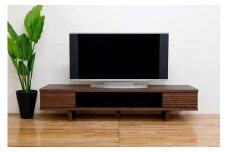 テレビ台 テレビボード 幅180 ウォールナット 無垢材 引き出し 収納 デッキ収納 TV台 ローボード 脚付き 大川家具 丸田木工 リード