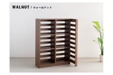 エルブロック パーティションシェルフLb ウォールナット 幅96 奥行き29 高さ124