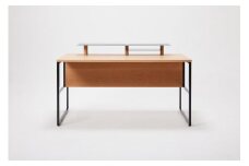 パソコンデスク リモートワーク オーク 120 シェルフ大付 WAAKstation2OK 1207 shelf