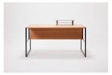 パソコンデスク リモートワーク オーク 140 ミニシェルフ付 WAAKstation2OK 1407 minishelf
