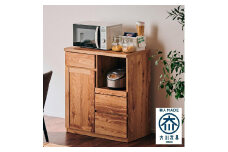 【Chatra／チャトラ 幅80cmカウンター ナチュラル】★シンプルでお部屋に合わせやすいカウンターボード