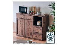 【Chatra／チャトラ 幅120cmカウンター ブラウン】★シンプルでお部屋に合わせやすいカウンターボード