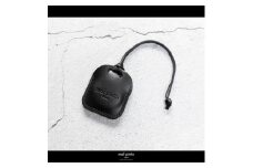 maf pinto (マフ ピント) air tag ケース カバー スクエア 保護 ブラック レザー 本革 日本製