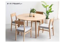 ローマ120 DC01 アネルカグレー オーク 5点 ダイニングセット