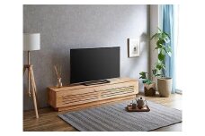 【開梱設置】テレビ台 ルーチェ 無垢 センダン 幅154-204cm TV テレビボード TV台 TVボード ローボード 家具
