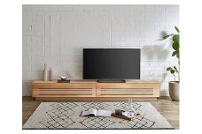 【開梱設置】テレビ台 ルーチェ 無垢 ヒノキ 幅214-244cm TV テレビボード TV台 TVボード ローボード 家具
