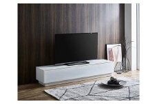 【開梱設置】テレビ台 ルーチェ ガラスタイプ 幅150-200cm TV ホワイト 白 テレビボード TV台 TVボード ローボード 家具