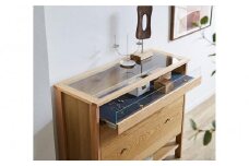 リビングチェスト　コーニス　100サイズ／コレクションHiタイプ／オーク