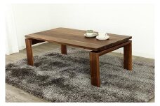 大川家具 エクボ 120cm センターテーブル リビングテーブル 天然木ウォールナット 野中木工所