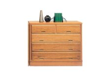 立花 105幅4段 ナチュラル チェスト タンス 国産 大川家具 完成品 天然木 大容量 桐 浮造り 収納 モダン 洋服