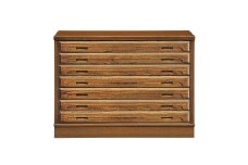 加賀 105幅衣装タンス7段 ブラウン チェスト タンス 国産 大川家具 完成品 天然木 大容量 桐 浮造り 着物 引戸 引き戸 スライド扉 収納 モダン 洋服