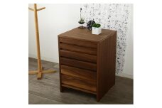 大川家具 レフライン 50cm サイドチェスト 収納タンス 天然木 ウォールナット 野中木工所