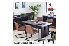 ダイニングテーブル(高さ71cm)  MDT-211 幅160：パティナ×ブラック脚【モーブル】【大川家具】