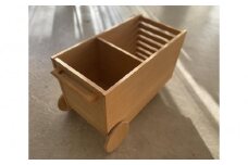 【完成品】【国産材】コロコロおもちゃワゴン・子供と一緒に成長するワゴン