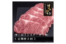 (全3回定期便)【A5～4等級】博多和牛サーロインステーキ 200g×5枚