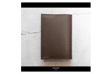 maf pinto (マフ ピント) レザーブックカバー 新書サイズ ADRIA LINE チョコレート 本革 日本製