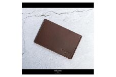 maf pinto (マフ ピント) カードケース 1枚 免許証 マイナンバーカード 薄型 スリム ダークブラウン レザー 本革 日本製