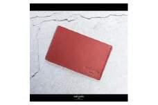 maf pinto (マフ ピント) カードケース 1枚 免許証 マイナンバーカード 薄型 スリム レッド レザー 本革 日本製
