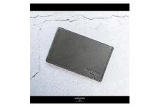 maf pinto (マフ ピント) カードケース 1枚 免許証 マイナンバーカード 薄型 スリム グレー レザー 本革 日本製