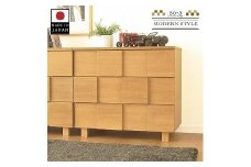 80幅3段 ナチュラル チェスト タンス 国産 大川家具 完成品 おしゃれ モダン レトロ